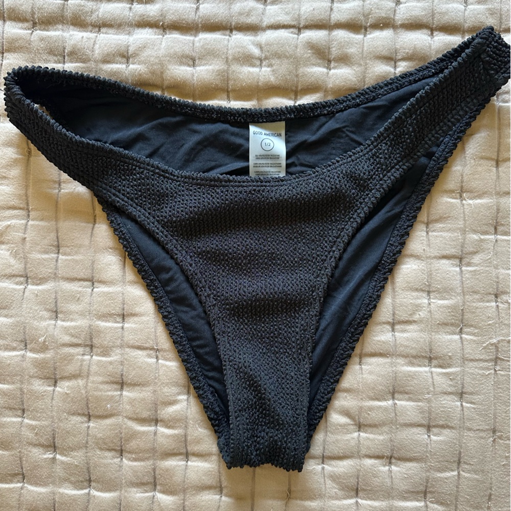 Good American Black Swim Bottoms